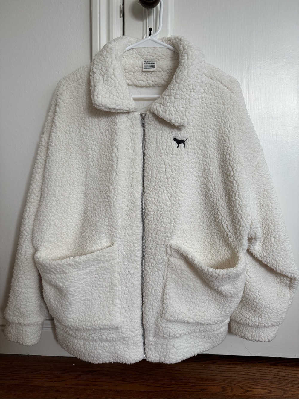 Pink Fleece Oversized Jacket